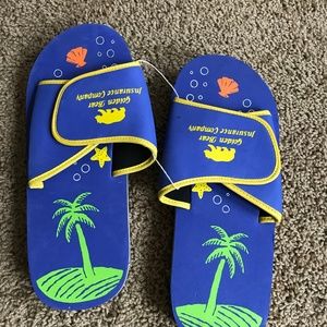 Neet Feet Athletic Slide Sandal Blue Slides